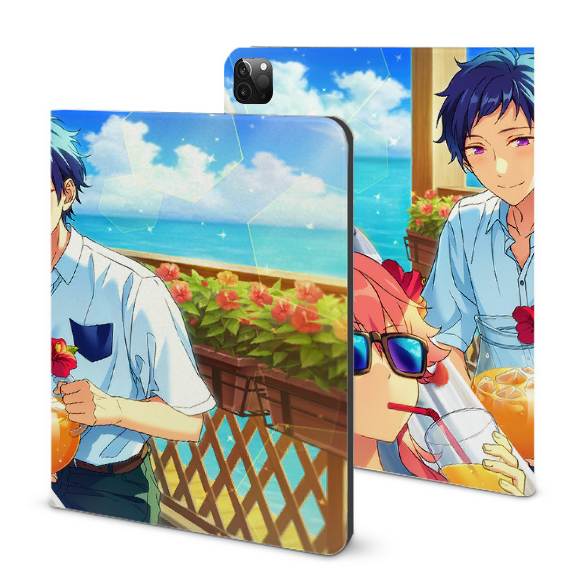（画像用） あんさんぶるスターズ! Ensemble Stars IPadケース ペンホルダー付き ブックスタイルデザイン